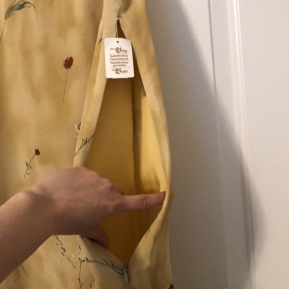 NWT Vintage Quintieri Yellow Sleeveless Maxi Dress - Picture 11 of 11